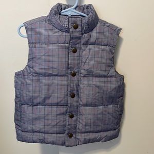Janie and Jack Puffer Hooded Vest Toddler Size 3 to 4 Years Old Never worn
